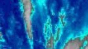 Imagen de satélite del huracán María antes de hacer su entrada en Puerto Rico.