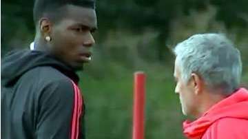 José Mourinho le negó el saludo a Paul Pogba en el entrenamiento