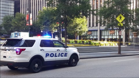 La policía acordonó la zona