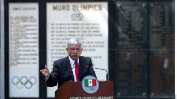 El presidente electo de México, Andrés Manuel López Obrador, promete un apoyo incondicional rumbo a los JO de Tokio 2020