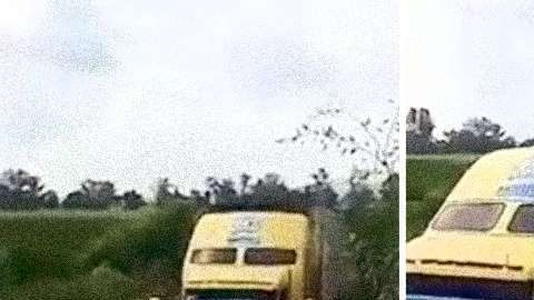 Tráiler lleno de cadáveres.