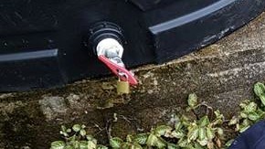 Uno de los tanques instalados por IsraAID en Puerto Rico tras huracán María.