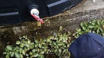 Uno de los tanques instalados por IsraAID en Puerto Rico tras huracán María.