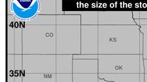 El cono contiene la ruta estimada de la tormenta en los próximos 5 días.