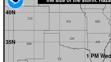 El cono contiene la ruta estimada de la tormenta en los próximos 5 días.