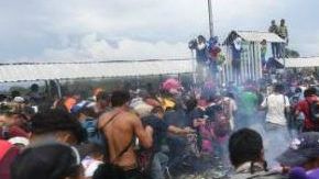 Son cientos de inmigrantes centroamericanos que buscan entrar a México para llegar a EEUU