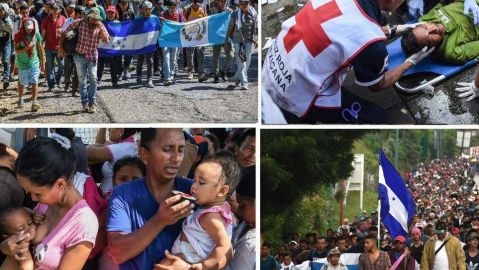Avanza el éxodo de miles de centroamericanos que huyen de la violencia de la región