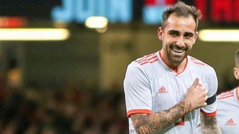 Paco Alcácer encabezó el ataque de España ante Gales. (Foto: EFE/Mike Griffiths)