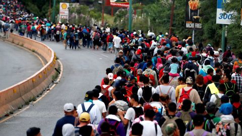 La caravana se encuentra actualmente en Guatemala.