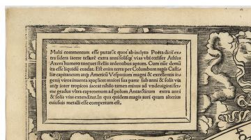Este es el mapa que incluyó por primera vez la palabra América.