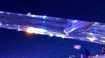 Los pasajeros al ser evacuados en el vuelo a Ghana