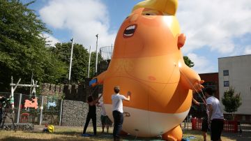 El globo inflable ya fue usado en Londres durante las protestas contra la visita de Trump al Reino Unido en julio.