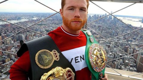 ‘Canelo’ Álvarez el martes en el Empire State de Nueva York.