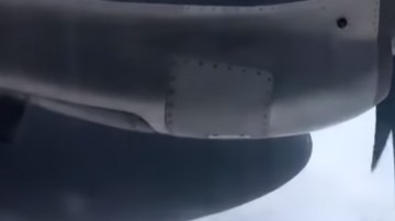 Un avión de la Fuerza Aérea de Estados Unidos persiguió al huracán Michael.