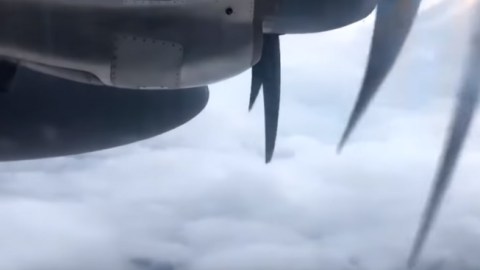 Un avión de la Fuerza Aérea de Estados Unidos persiguió al huracán Michael.