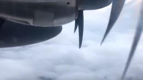 Un avión de la Fuerza Aérea de Estados Unidos persiguió al huracán Michael.