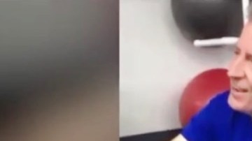 De Blasio al ser emboscado en el gimnasio