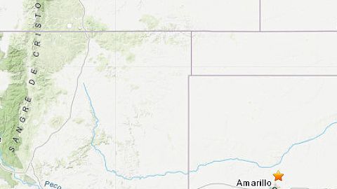 El sismo ocurrió al norte de Amarillo en Texas.