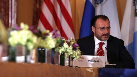 El canciller mexicano, Luis Videgaray, acudió a la ONU.