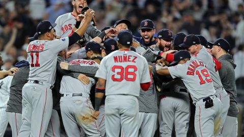 Boston celebró en el Yankee Stadium.
