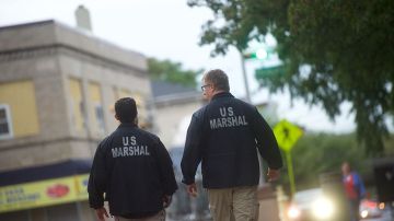 Alguaciles federales. Mark Makela/Getty Images