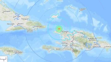 El epicentro del sismo, cerca de Ti Port-de-Paix, en el norte de Haití.