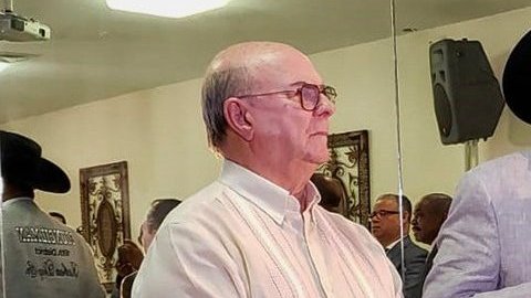 Mejía junto a  Rubén Díaz en El Bronx