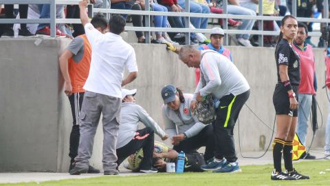 Lucero Cuevas sufrió un fuerte golpe contra un muro de concreto