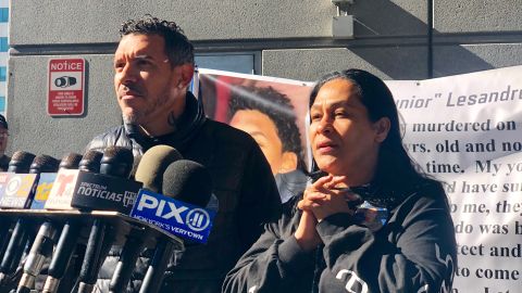 Leandra Feliz y Lisandro Guzmán, padres de Lesandro "Junior" Guzmán-Feliz