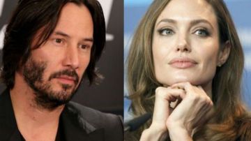 Keanu Reeves y Angelina Jolie.