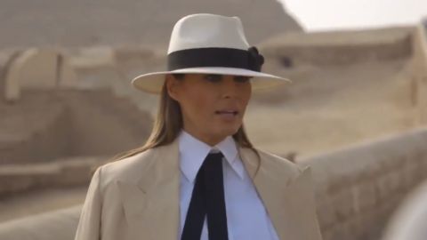 La primera dama durante su visita a Egipto