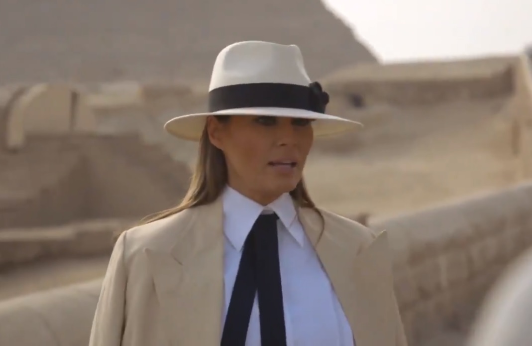 La primera dama durante su visita a Egipto