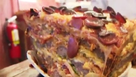 Hay que picarla para que quepa en el horno