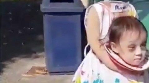 El disfraz de decapitada. Captura
