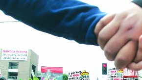 LOS ANGELES - MARCH 25:  Thousands of immigrants march on the streets of downtown Los Angeles in support of immigrant rights.  (Photo by J. Emilio Flores/Getty Images)