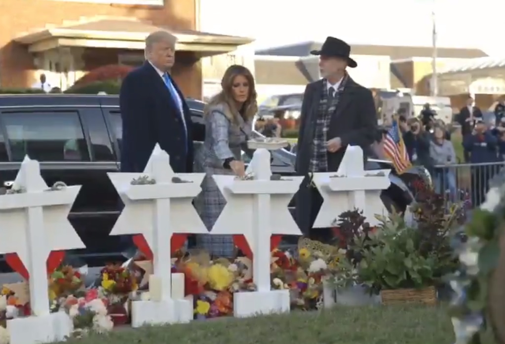 El presidente Trump visitó Pittsburgh junto con la primera dama Melania Trump.