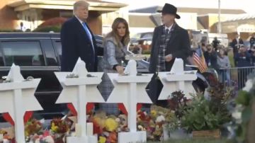 El presidente Trump visitó Pittsburgh junto con la primera dama Melania Trump.