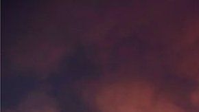 Así se veía el Volcán de Fuego en las primeras horas del lunes.