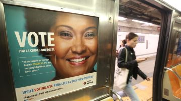 Aviso para votar en el Metro de Nueva York, 2018