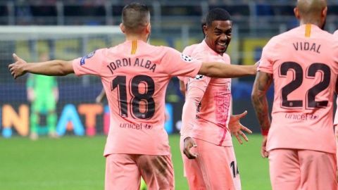 Malcom le anotó su primer gol como blaugrana al Inter en Champions.