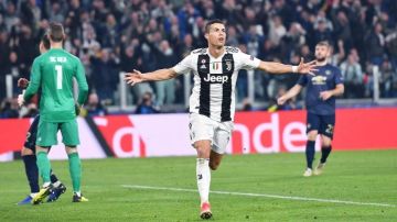 Cristiano Ronaldo no pudo llevar al triunfo a la Juventus frente al Manchester United en Champions.