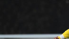 Neymar consiguió la solitaria anotación del triunfo de Brasil sobre Uruguay