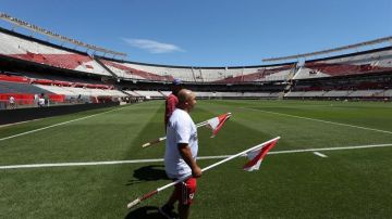 El estadio de River Plate en Buenos Aires fue allanado por la justicia argentina.