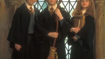 Los actores Rupert Grint, Emma Watson y Daniel Radcliffe en una escena de 'Harry Potter'.