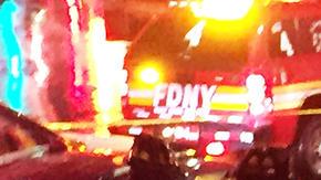 La zona del accidente.