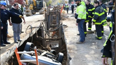 El accidente generó mucha curiosidad en la zona