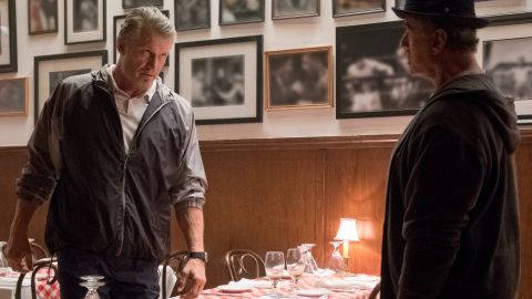 Drago y Rocky en una escena de Creed II.