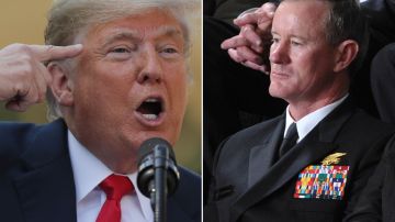 El presidente Donald Trump criticó al al almirante William McRaven.