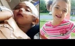 Adryanna Nicole después de recibir el impacto de un muebre y un televisor.