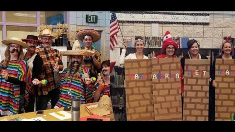 Los disfraces de los maestros. Middleton School District